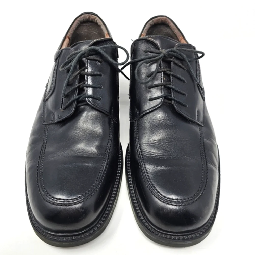 Bill Blass Black Leather Oxford Mens Size 11 Shoes‎ Lace Up